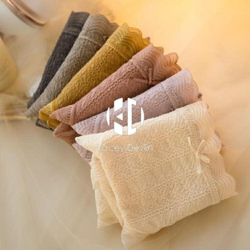 內褲女純棉抗菌透氣中腰日系少女三角褲女士短褲全棉【聚物優品】