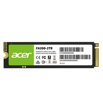 ACER 宏碁 FA200 2TB M.2 PCIe Gen4 SSD固態硬碟(讀:7200M/寫:6200M)