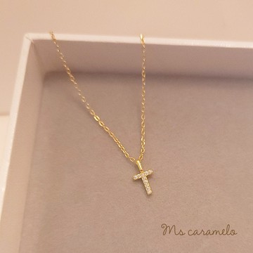 焦糖小姐-Ms-caramelo-925純銀鍍14K黃 英文字母T 項鍊