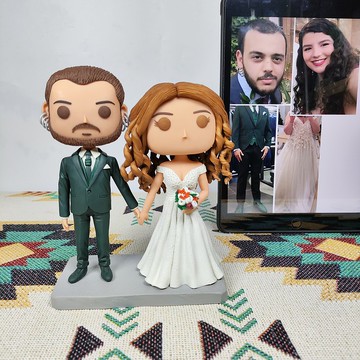 客製化3D人像公仔 訂製手工Funko Pop情侶父母夫妻結婚週年禮物
