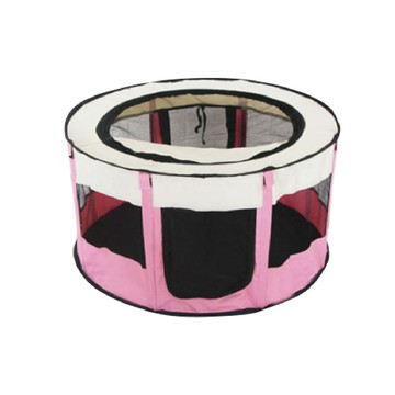 圓柱 寵物帳篷  1個  粉色  L(90 x 90 x 55cm)