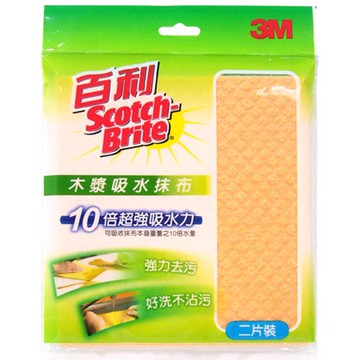 3M 百利 木漿吸水抹布  2片裝