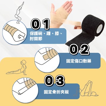 【彈性繃帶】彈力自黏繃帶 護指繃帶 防磨繃帶 運動繃帶 自黏繃帶 防護繃帶 防水繃帶 耐磨繃帶 固定繃帶 寵物繃帶 繃帶