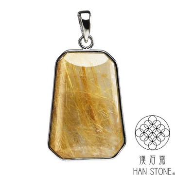 【漢石齋】天然鈦晶吊墜(18*25*7mm)