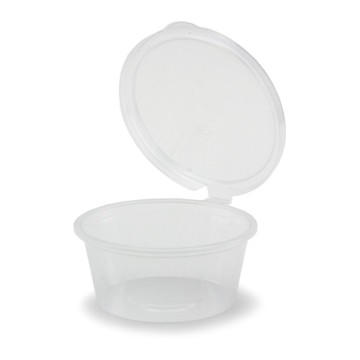 【HA075】（50個/包）醬料杯75C.C 食物外帶杯 耐熱PP盒 透明盒 塑膠盒 密封盒 批發 連體密封 一次性使用 盎司杯 外送打包 防塵防污【APP滿額下單10%點數(單一帳號最高5000點)】1/31止