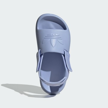 【ADIDAS】ADIFOM ADILETTE J Slipper 涼鞋 童鞋 大童鞋 女鞋 藍色-IG8428