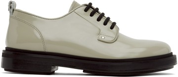AMI Paris 绿色 Anatomical Toe 德比鞋