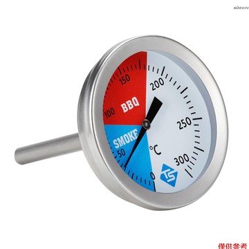0-300°C 烤箱溫度計 不鏽鋼圓形溫度計 指針式溫度計 適用於燒烤烤肉烘箱等 TS-BX50