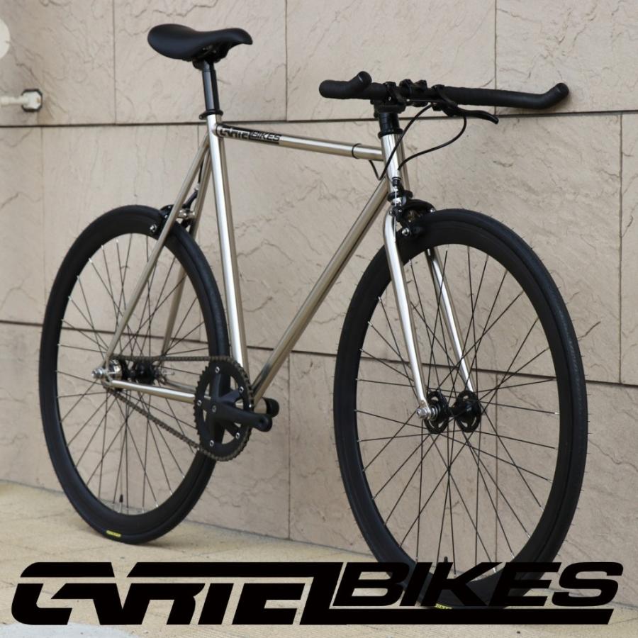 ピストバイク 完成車 カーテルバイク アベニューロー クローム CARTEL BIKES AVENUE LO CHROME クロモリ フリーギア  固定ギア 初心者 | LINEショッピング