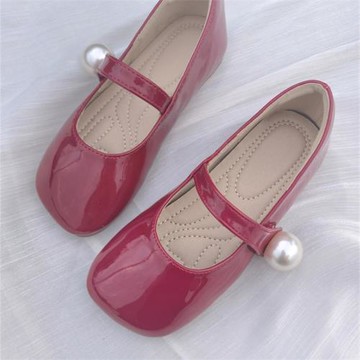 女童公主鞋2025新款春秋兒童小皮鞋軟底女寶寶鞋子小香風真皮單鞋
