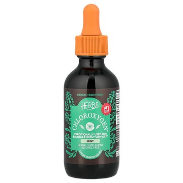 Herbs Etc., ChlorOxygen®，無乙醇，薄荷味，2 液量盎司（59 毫升）