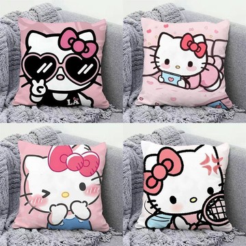 💕桃園免運💕凱蒂貓HelloKitty抱枕 可愛卡通少女心靠墊 客廳沙發辦公室午休靠枕 KT周邊 交換禮物