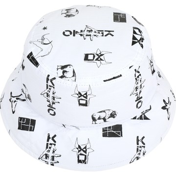 KENZO 牛頭圖騰印花漁夫帽(白色)