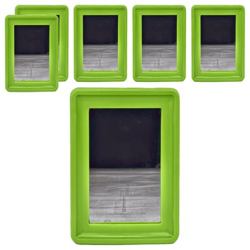 GIMI 吉米 K-826 吉米花紋鏡  16x12x1.5cm  聚苯乙烯PS 主體 + 鏡子  顏色隨機