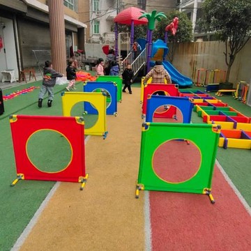幼兒園戶外鉆洞體育智能感統訓練器材跨欄架拱門鉆圈障礙物道具