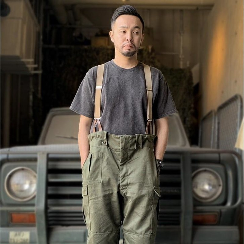 イギリス軍　サスペンダー MILITARY 新品 イギリス軍 RAF ラバーサスペンダー メンズ