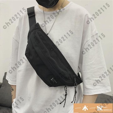 側背包 胸包男士ins潮牌運動學生單肩包休閒男生腰包斜跨小包女側背包男 一木一家