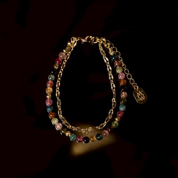 二四六八十｜碧璽鏈條手鍊 B0026