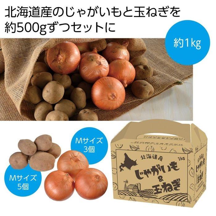 2564360 北の国からおすそ分け 北海道産じゃがいも玉ねぎセット1kg