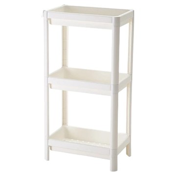 加高多層置物架 PP材質 防滑穩固 結實耐用 簡易安裝  白色  37 x 15 x 24cm  3層