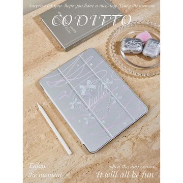 coditto芭蕾夢ipadpro保護殼2022新款air4/5保護套適用蘋果平板11寸帶筆槽10.2寸少女心防摔10.9寸可愛12.9