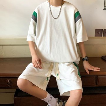 冰絲睡衣男夏季2023年新款夏天薄款可外穿學生休閑運動家居服套裝