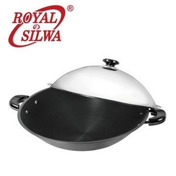 【ROYAL SILWA 皇家西華】超硬陽極炒鍋40cm