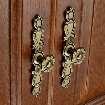 凡帝羅衣柜門拉手中式實木櫥柜門把手抽屜鞋柜子拉手單孔家具五金