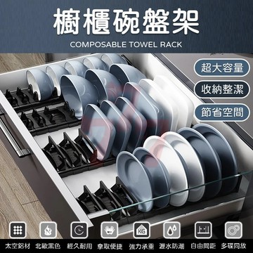 【台灣出貨】廚房碗盤瀝水架｜碗碟收納架｜間距可調碗盤架｜碗盤置物架｜鍋蓋架｜盤子收納架｜廚櫃收納架｜廚房收納架