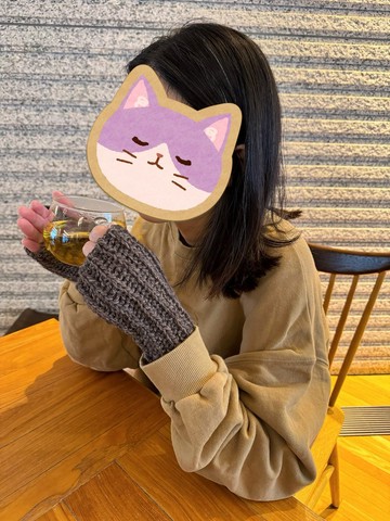 秋冬保暖 魚骨紋款 露指手套
