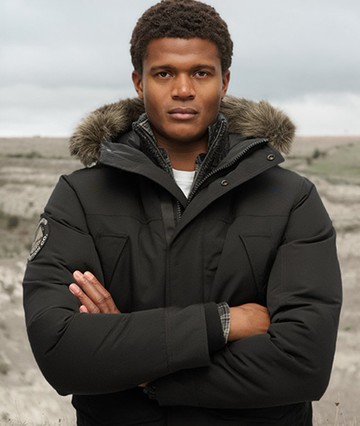 Superdry Men's Everest Faux Fur Parka Jacket Black Size: Xxl