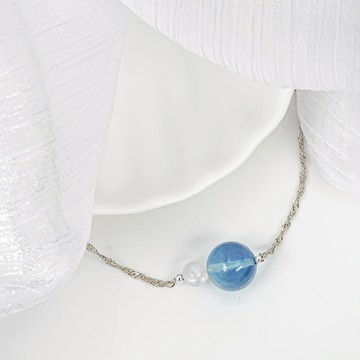 夜吟｜頂級魔鬼海藍寶/月光石