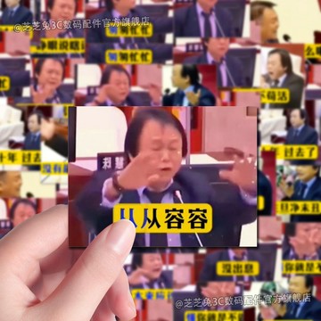 免運本土出貨【從從容容】從從容容抽象表情包貼紙本來應該從從容容遊刃有餘網絡熱梗貼畫 創意表情包