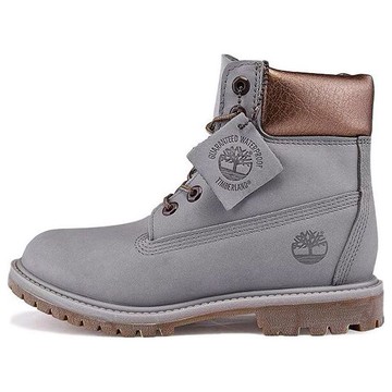 (WMNS) Timberland 6-Inch Premium Waterproof Boots 'Steeple Grey Waterbuck Gunmetal Metallic Collar'