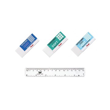 【文具】橡皮擦、尺（15cm)(林老書升學專門店)(網路書店)