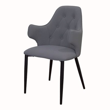 企鵝餐椅 CH087｜霧面皮革 × 鐵腳餐椅｜工業風 × 北歐風設計推薦