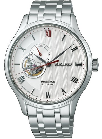 SEIKO 精工錶 Presage 沉穩風格羅馬開芯機械腕錶 4R39-00W0S(SSA443J1)-41mm-白面鋼帶【刷卡回饋 分期0利率】【APP下單點數13倍送】