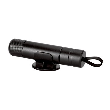 汽車安全逃生錘 多功能迷你擊破器 附底座 (破窗+割安全帶)  黑色  1盒