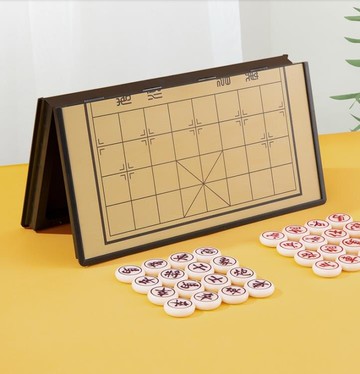象棋 磁性磁力折疊像橡棋盤學生兒童實木高檔大號便攜式相磁鐵 開發票免運