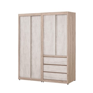 Boden-哈佐5.3尺多功能衣櫃組合(雙吊+單吊)-160x61x196cm