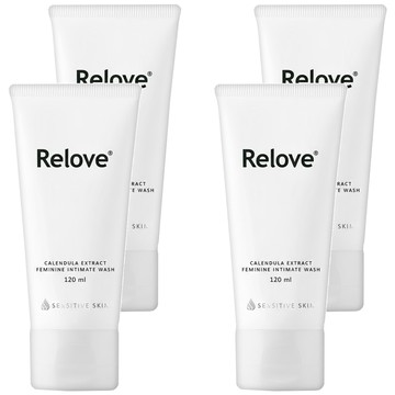 Relove 金盞花萃取弱酸私密潔淨凝露 低敏專用  120ml  4條