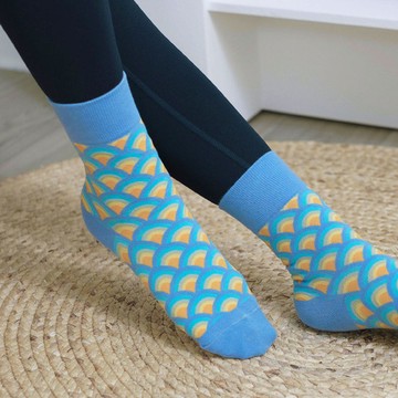 sokker®｜金桂浪紋4分之3襪