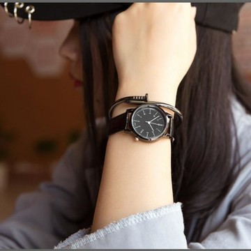 免運⌚手錶女學生韓版時尚潮流簡約 大表盤男表皮帶女表 情侶手錶一對手錶 防水手錶 考試手錶 石英錶 手錶女 靜音手錶石英
