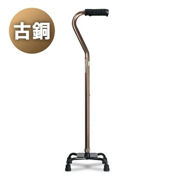 【富士康】小四腳拐杖 色彩繽紛系列 FZK-2037 古銅色