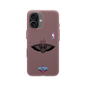 iPhone 17 Clear (相機按鈕) 晶醺玫 - NBA - B&W-新奧爾良鵜鶘 New Orleans Pelicans B&W