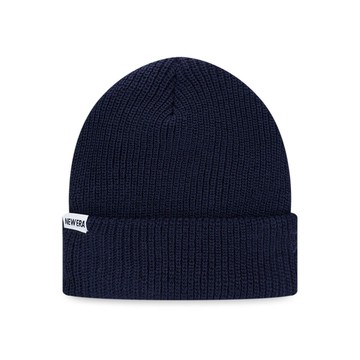 【NEW ERA】針織帽 KNIT NEW ERA 海軍藍 保暖帽 男女款 毛帽-NE13774059