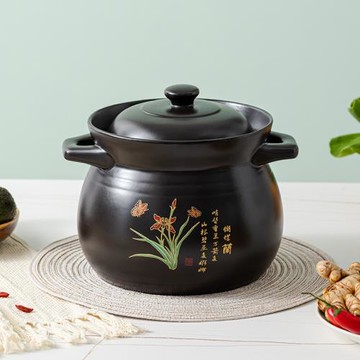 善和 錦融金剛煲砂鍋湯煲電磁爐適用大容量耐高溫砂鍋陶瓷煲湯鍋