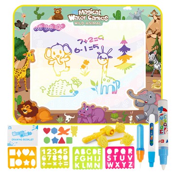 OhBabyLaugh 水畫布套裝 - 草原動物 搭配配件  1組