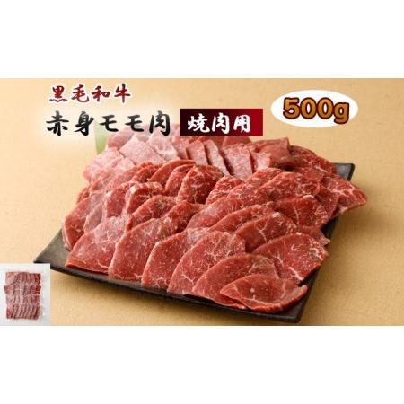 ふるさと納税 鹿児島黒毛和牛赤身モモ肉 〜焼肉用〜５００g 鹿児島県天城町