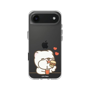 iPhone Air Clear Case（相機按鈕） 透明 - 嗨小強 Hi John - 小強愛吃漢堡包